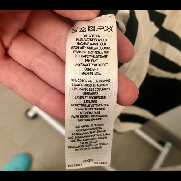 French Connection Striped T-Shirt - Picture 5 of 6